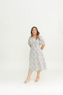 Daisywood Pintuck Midi Dress (Floral)
