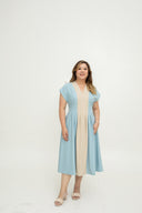 Serenity Panel Dress (Powder Blue Sand)