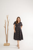 Empire Pleat Dress (édition limitée print - Be Leaf)
