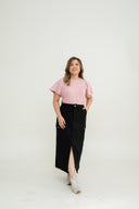 Utility Skirt with Side Pockets (Black)