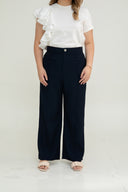 Modern Flow Tailored Pants (Dark Navy)