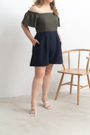 2-way Off Shoulder Romper (Olive)