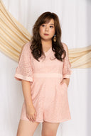Kimono Lace Romper (Nude Blush), One-Piece - 1214 Alley