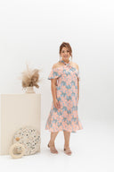Halter Resort Dress (édition limitée print - Hibiscus Pink)