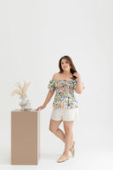 Clare Smocked Top (Poppies Floral)
