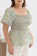 Clare Smocked Top (Verbena Garden)
