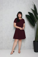 Classic Skater Dress (Maroon), Dress - 1214 Alley