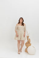 3-way Smocked-back Floral Romper (Yellow Daisy)
