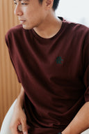 HUAT Édition Limitée Embroidery Unisex Oversize Tee (Red)