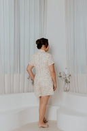 Detachable Mandarin Collar Romper (Embroidery Floral Stitch) - ELTWINE