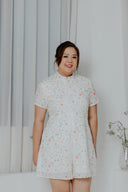 Detachable Mandarin Collar Romper (Bloomfield Embroidery) - ELTWINE