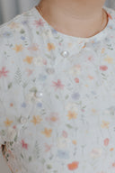 Detachable Mandarin Collar Romper (Bloomfield Embroidery) - ELTWINE