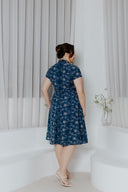 Embroidery Floral Cheongsam Dress (Midnight Threadwork) - ELTWINE