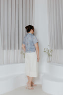 Everyday Cheongsam Top (Édition Limitée Print — Mizuki Blue) - ELTWINE
