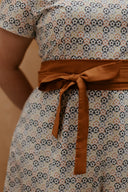 Detachable Mandarin Collar Romper (Modern Peranakan Tile Bloom) - ELTWINE