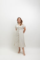 The Solene Dress (Natural Oat)