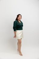 Mid-Waist PerfectSilhouette Shorts (Cream)