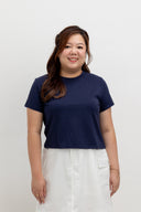Easy Baby Tee Top (Navy)