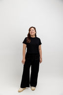 Easy Baby Tee Top (Black)