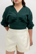 Polished Crossover Top (Deep Emerald)
