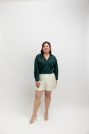 Polished Crossover Top (Deep Emerald)