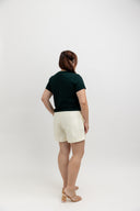 Mid-Waist PerfectSilhouette Shorts (Cream)