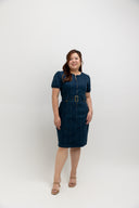 Belted Denim Dress (Vintage Wash)
