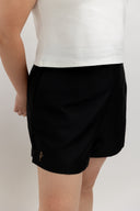 Mid-Waist PerfectSilhouette Shorts (Black)