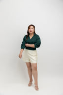 Polished Crossover Top (Deep Emerald)