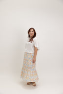 Wildbloom Iron-Free Elastic Waist Skirt (Painter’s)