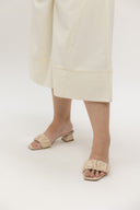 Classic Linen Culottes (Cream) - ELTWINE