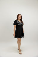 Contour Stitch Romper (Jet Black) - ELTWINE