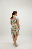 Garden Lace Path Button Dress (Spring Canvas) - ELTWINE