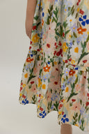 Evelyn Smocked-Waist Midi Dress (Spring Canvas) - ELTWINE