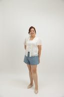 Heirloom Kebaya Top (Édition Deluxe Ivory Pearl) - ELTWINE