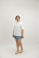 HUAT Édition Limitée Embroidery Unisex Oversize Tee (White)