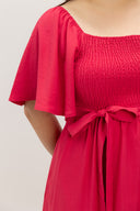 Duality Reversible Midi Dress (Magenta)