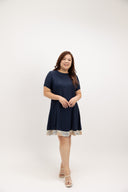 TwinBloom Reversible Dress (Midnight & Watercolour Rose) - ELTWINE