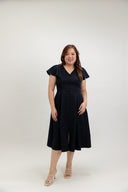 Soft Tailored Skater Dress (Eclipse Navy) - ELTWINE