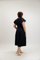 Soft Tailored Skater Dress (Eclipse Navy) - ELTWINE