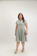 Lawnfield Button Shirt Dress (Island Fern Green) - ELTWINE