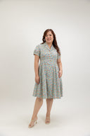 Lawnfield Button Shirt Dress (Island Fern Green) - ELTWINE