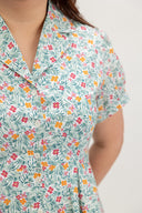 Lawnfield Button Shirt Dress (Island Fern Green) - ELTWINE