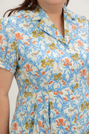 Lawnfield Button Shirt Dress (Regency Blue) - ELTWINE