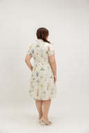 Lawnfield Button Shirt Dress (Ivory Botanica)
