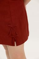 Open House Ribbon Skorts (Rouge Red) - ELTWINE