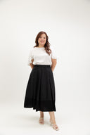 Airlight Panelled Skirt (Midnight Black)