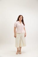 Open House Tie Blouse (Blush Petal) - ELTWINE