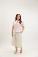 Open House Tie Blouse (Blush Petal) - ELTWINE