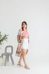 Printed Throw Outerwear (Playful Art)